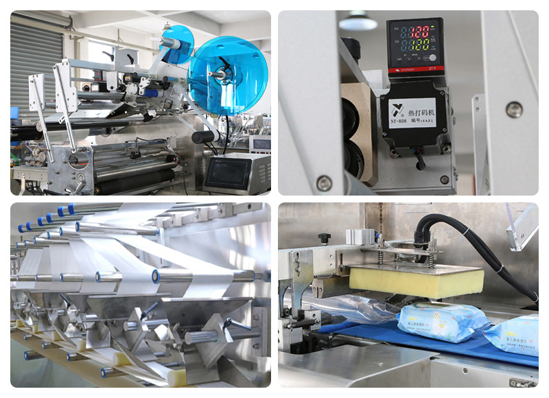 全自動濕巾生產(chǎn)線(40-120片)機(jī)械細(xì)節(jié)